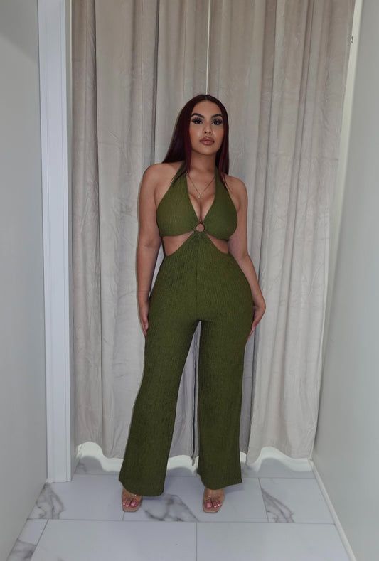 Kristy Jumpsuit - Cactus Green